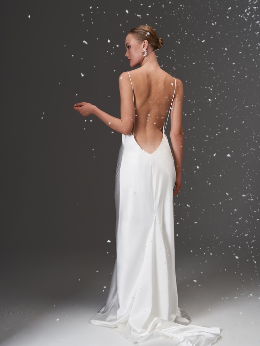 White Formal Gown with Train